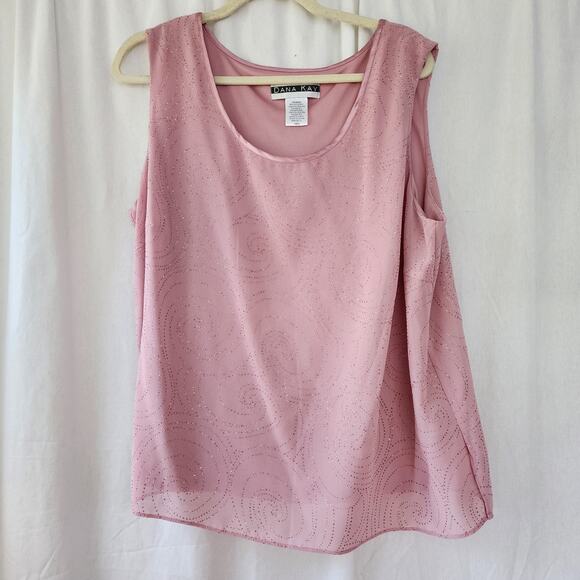 Dana Kay 2-piece set top & jacket Mauve pink embellished mother of the bride 18W - Picture 6 of 11